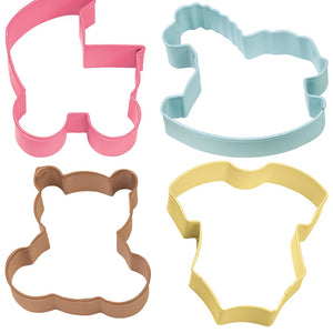 Wilton Baby Theme Cookie Cutter 4 Piece Set