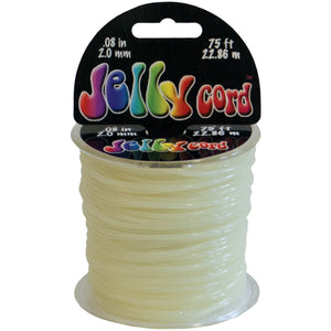 Pepperell Jelly Cord, 2mm by 75', Glow
