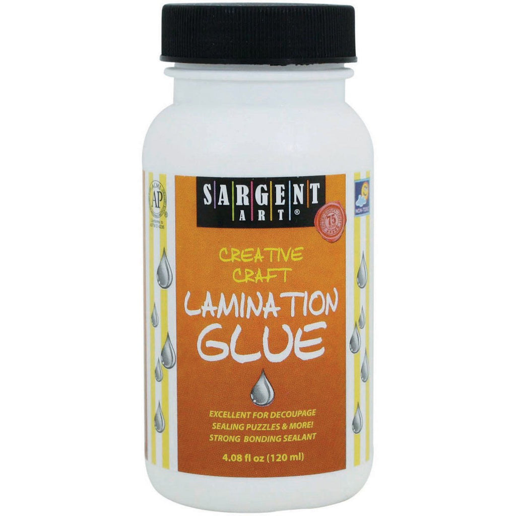 Sargent Art 4-Ounce Decoupage Lamination Glue with Brush, 23-1601