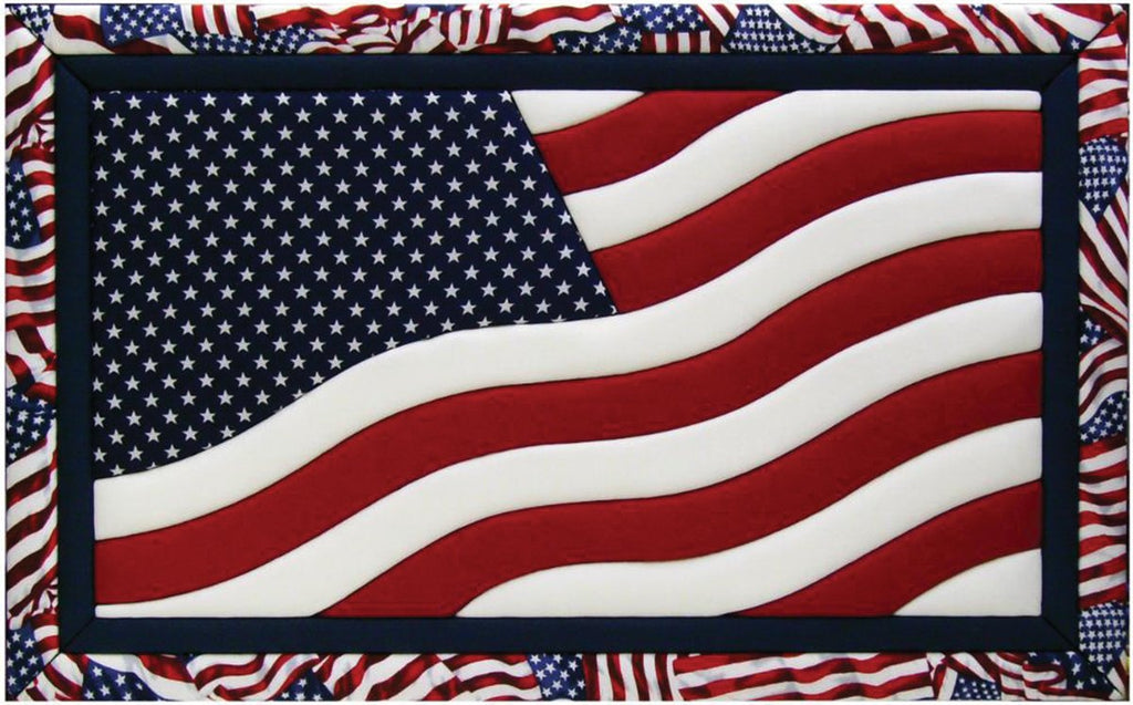 Quilt Magic American Flag Kit, 12-Inch by 19-Inch