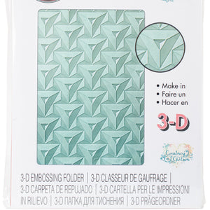 Sizzix 3D Textured Impressions Embossing Folder 661951 Prism Geometrics