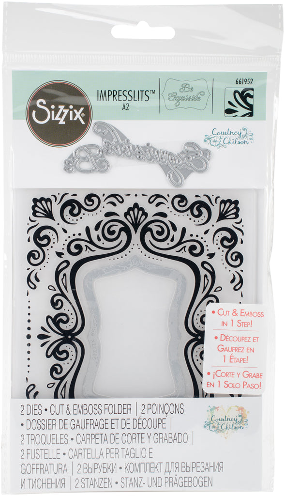 Sizzix Cchilson Impresslits Emboss Folder Aquarius