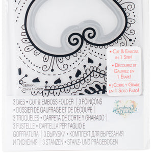 Sizzix 661953 Bohemian Heart Impresslits Embossing Folder