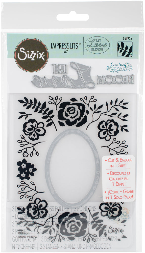 Sizzix 661955 Garden Frame Impresslits Embossing Folder
