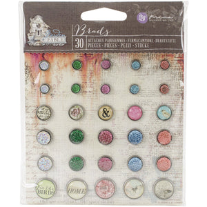 Prima Marketing Garden Fable Brads (30/Pack)