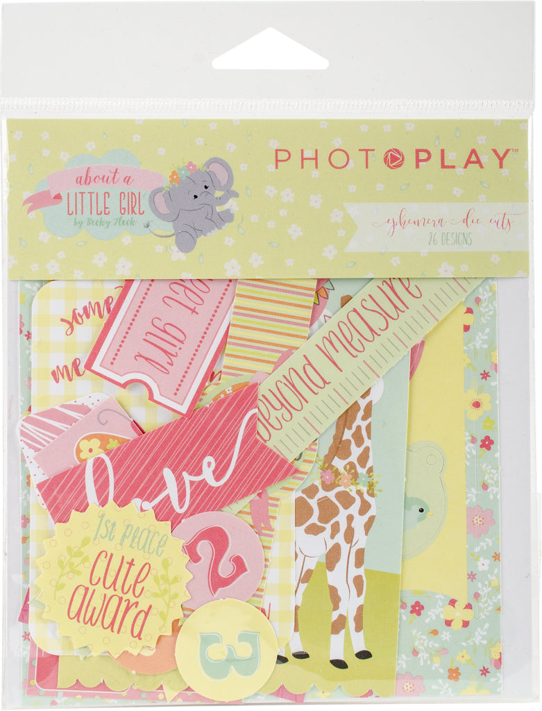 PhotoPlay Paper About A Little Girl Ephemera Die-Cut Embellishments