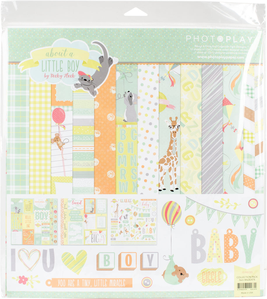 Photoplay Paper Photo Play about a Little Boy Collection Pk 12 x 12 Pack
