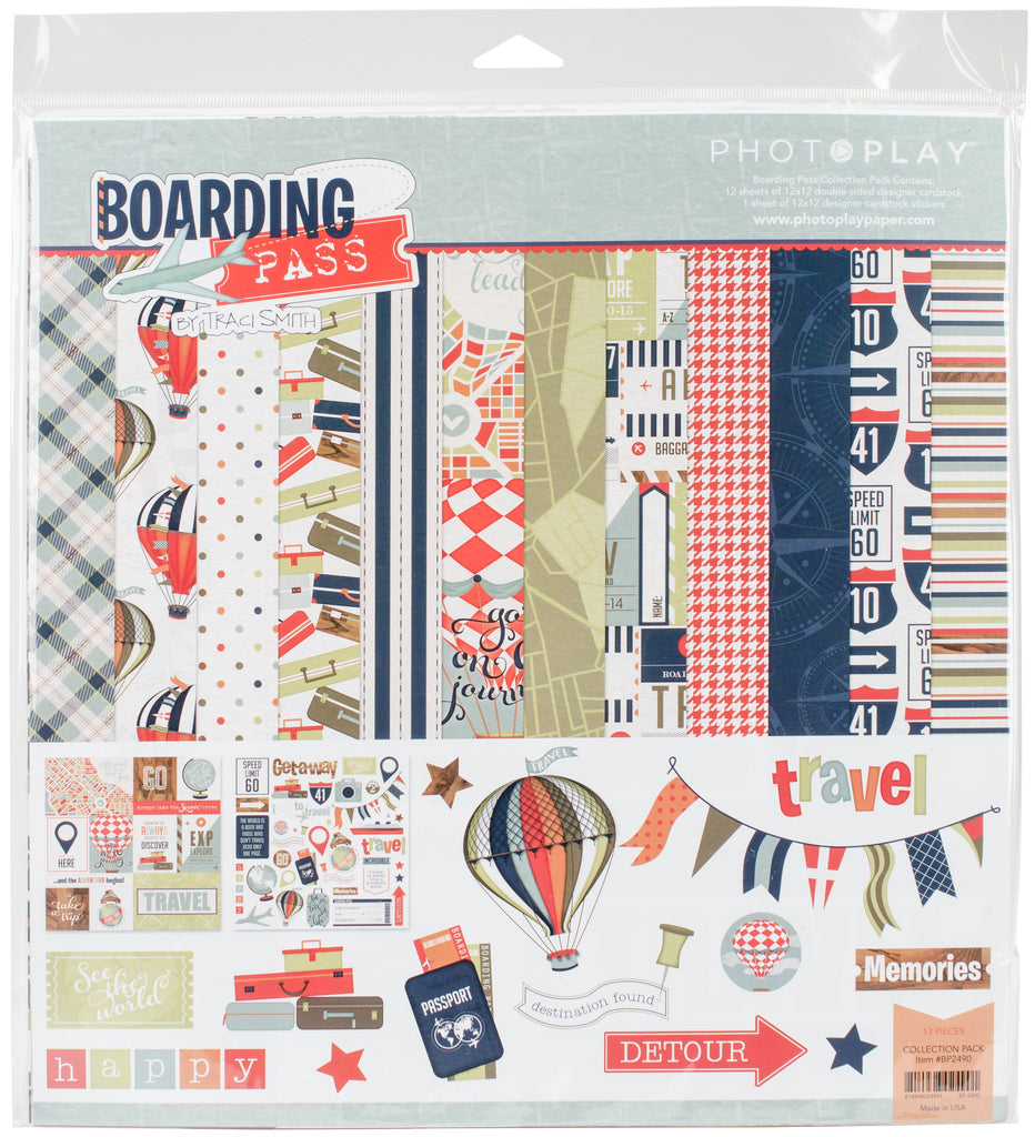 Photoplay Paper Photo Play Boarding Pass Collection Pack 12 x 12