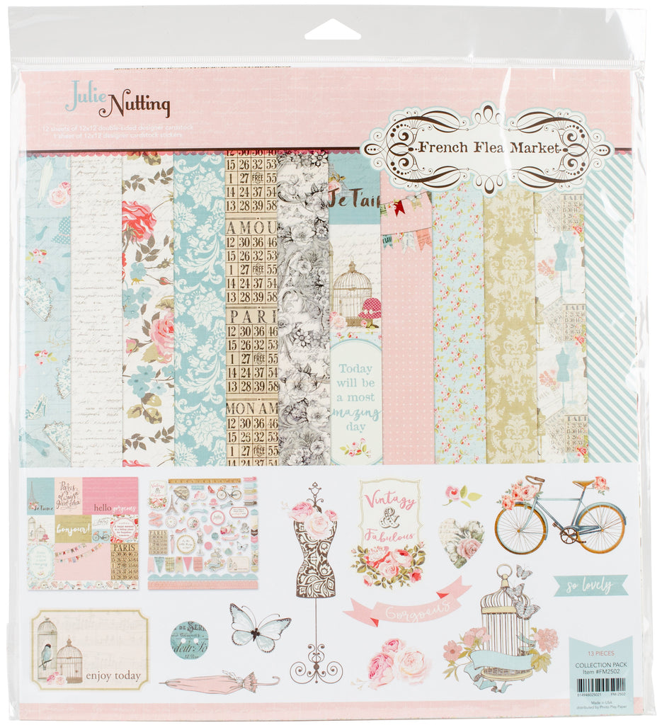 PhotoPlay Julie Nutting French Flea Market 12x12 Collection Pack