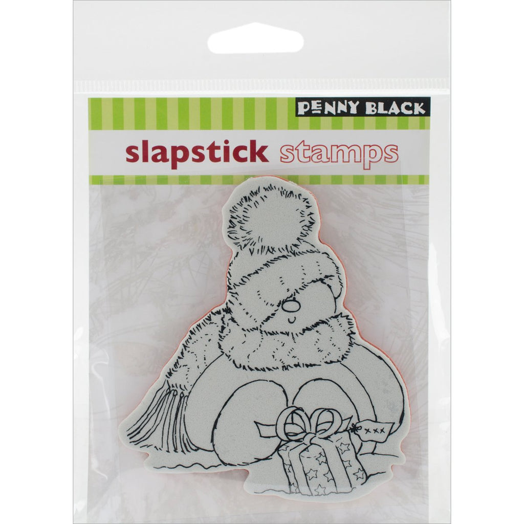 Penny Black Cling Rubber Stamp 4"X5"-Sweet Snowman