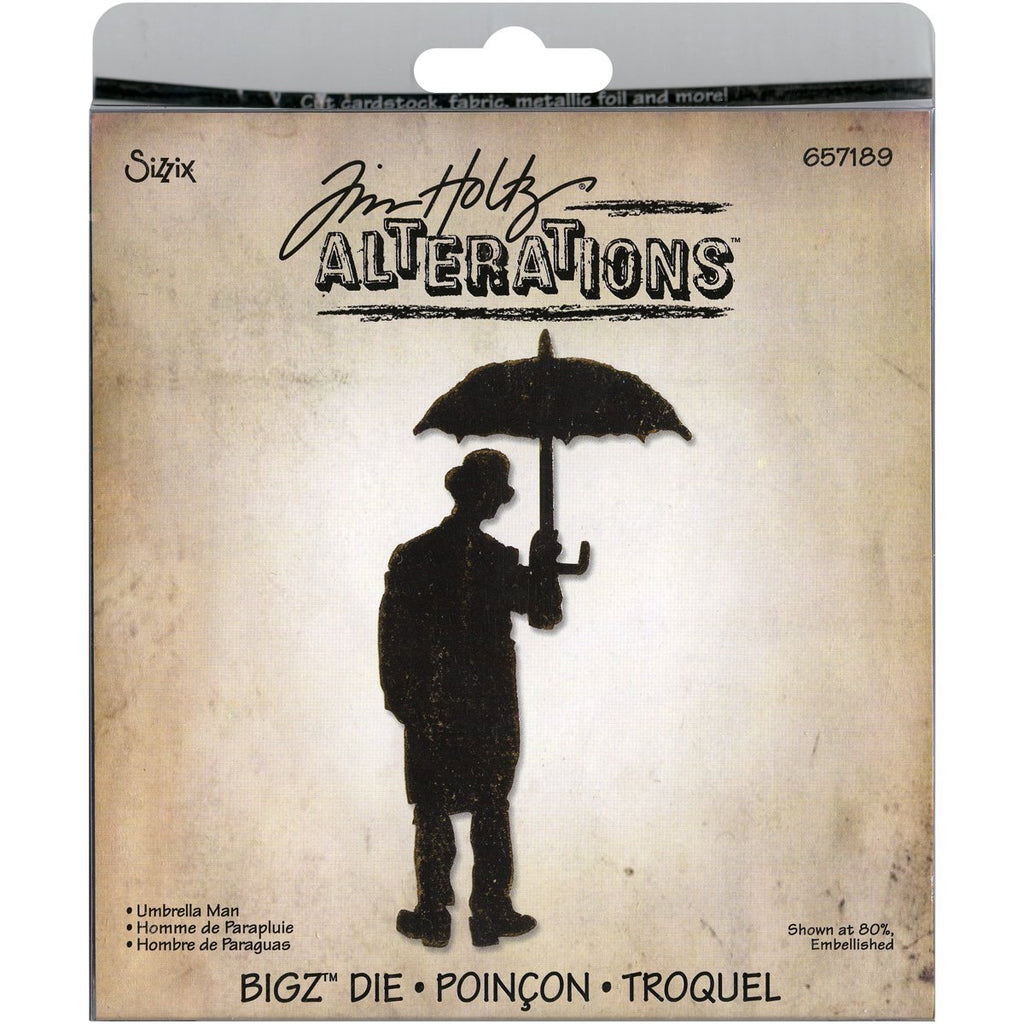 Sizzix Bigz Die - Umbrella Man by Tim Holtz