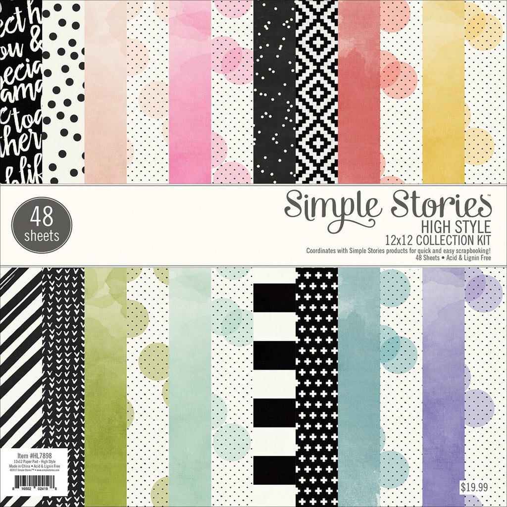 Simple Stories Paper Pad 12 x 12 High Style