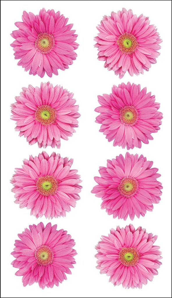 Sticko Pink Gerbera Stickers