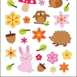 Puffy Classic Stickers-Woodland Animals