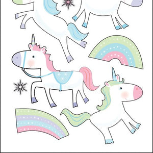 Puffy Classic Stickers-Unicorns