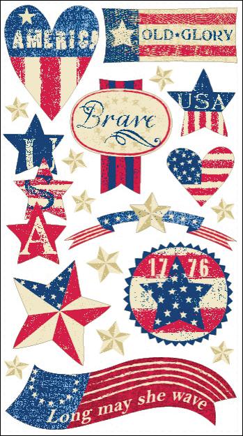 Sticko Stars and Stripes Stickers