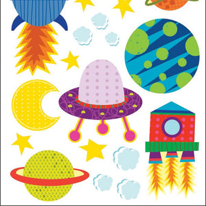 Sticko Solar System n' Rocket Ship Sticker