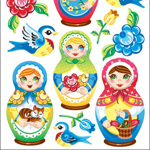 Sticko Babushka Babies Stickers