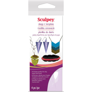Sculpey Design It Jewelry Shapes Templates