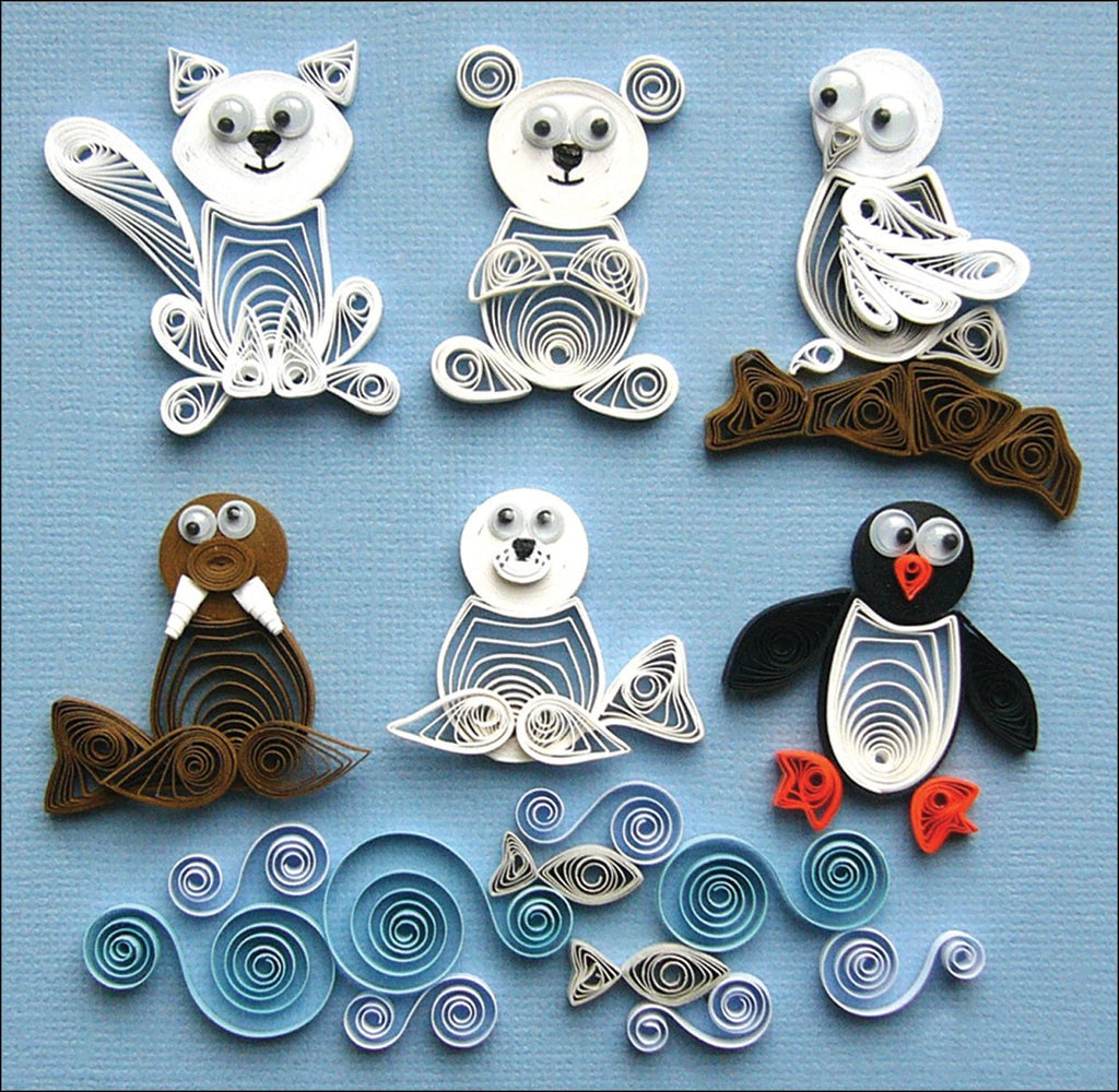 Quilled Creations Quilling Arctic Buddies Kit for Paper Crafting