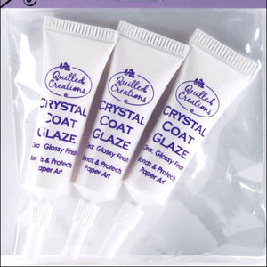 Quilled Creations Crystal Clear Coat Glaze for Paper Crafting, 3 Per Package