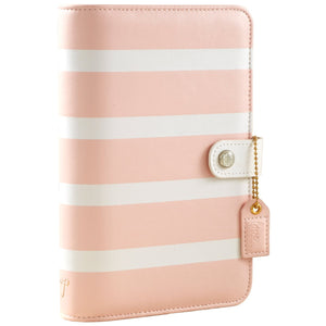 Webster's Pages Blush Stripe Personal Planner Binder (WPCP001-BS)