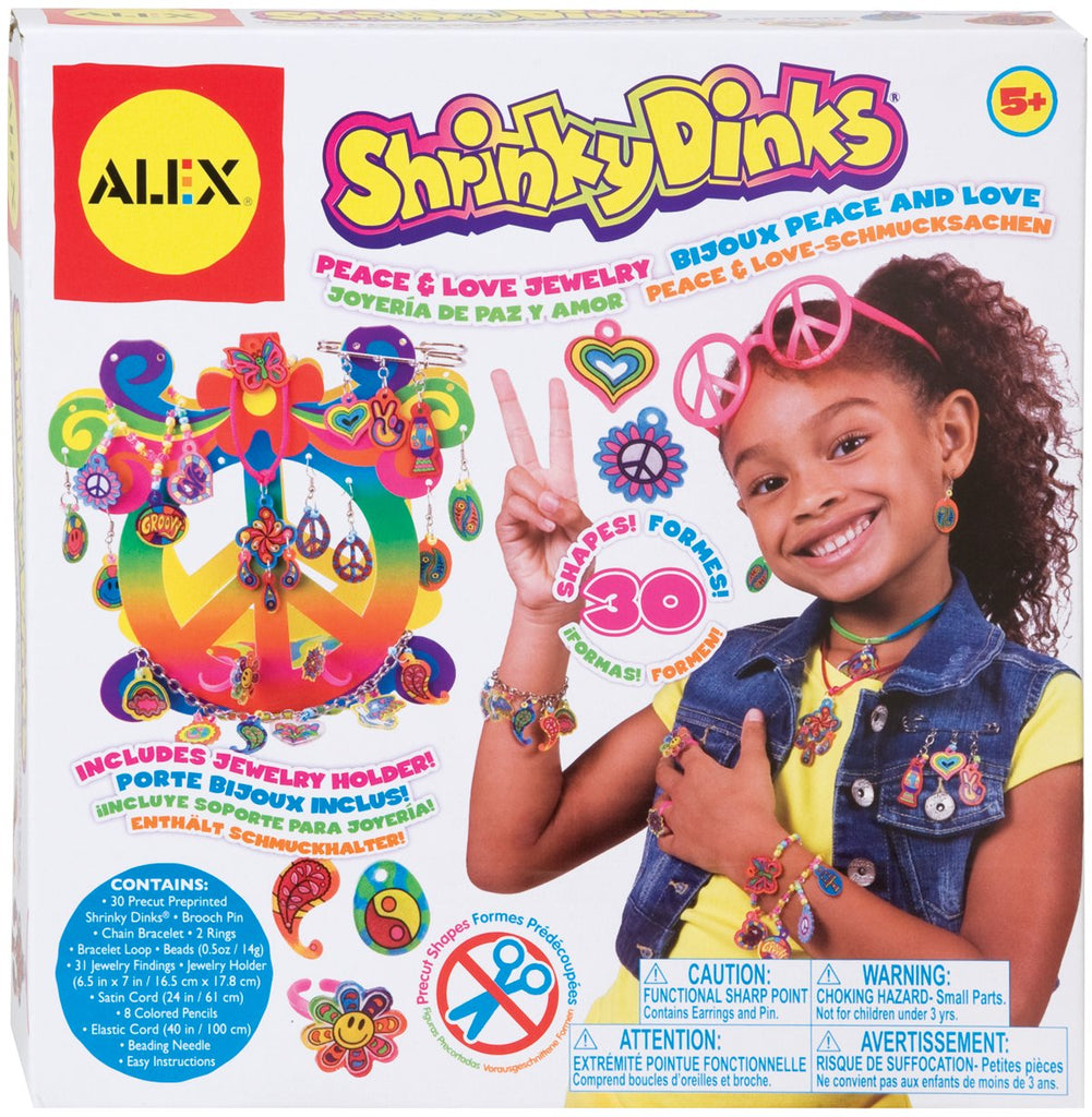 Shrinky Dinks Peace and Love Jewelry Kit