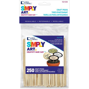 Simply Art Wood Craft Picks 250 ct.