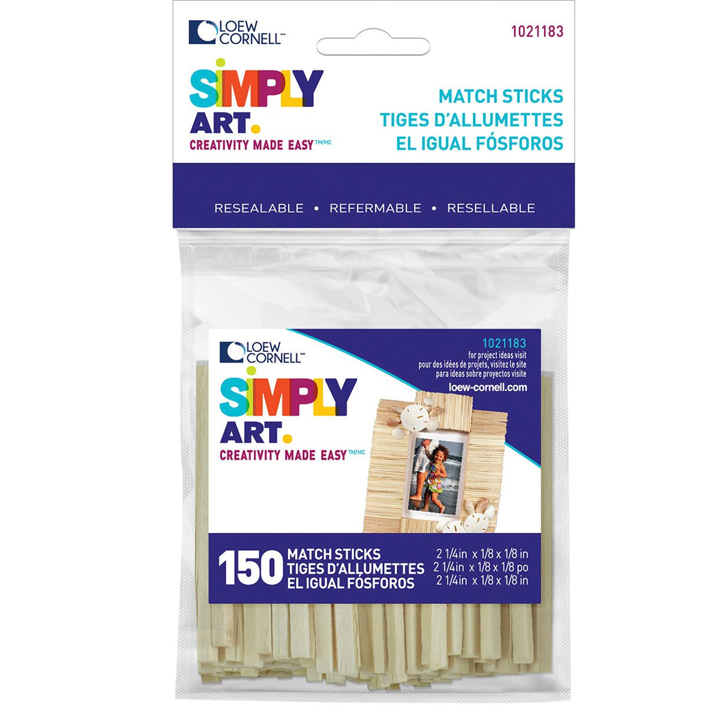 Simply Art Wood Match Sticks 150 ct.