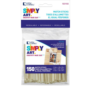 Simply Art Wood Match Sticks 150 ct.