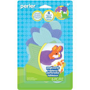 Perler Beads Small Shaped Pegboards, 4-Pack