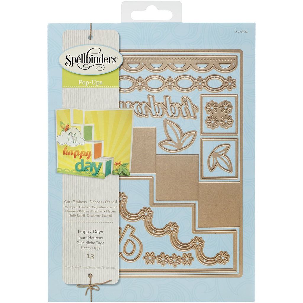 Spellbinders S7-201 Happy Days Etched/Wafer Thin Dies