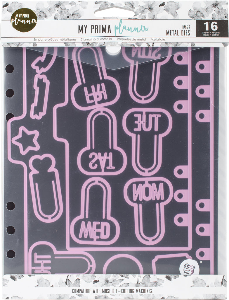 Prima Marketing 655350593278 My Prima Planner Metal Dies - Days 2