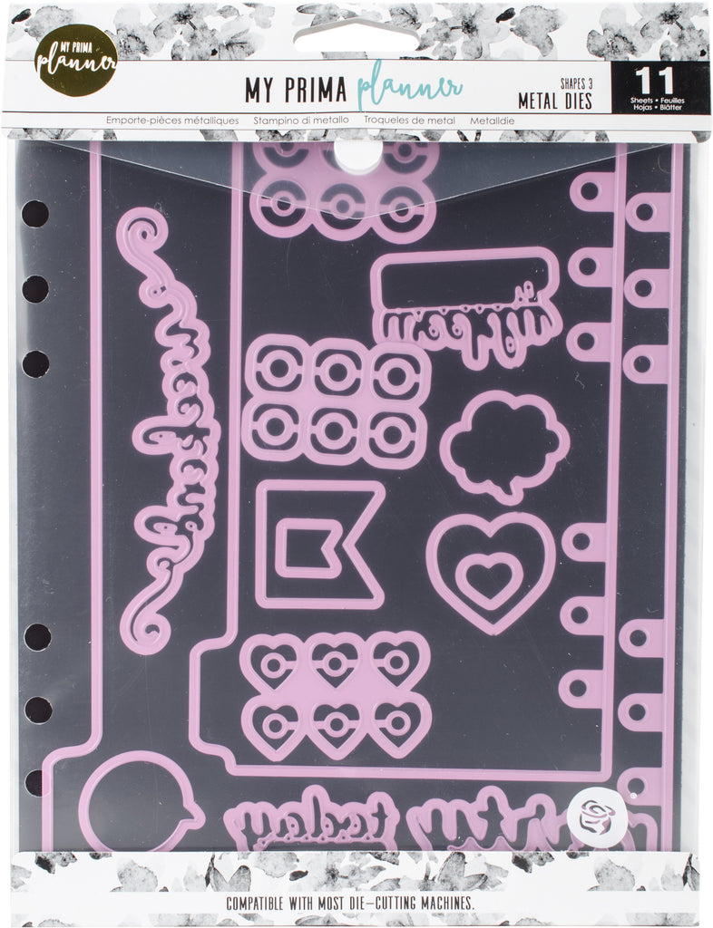 Prima Marketing 655350593308 My Prima Planner Metal Dies - Shapes 3