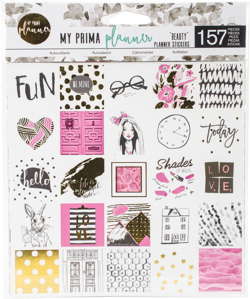 Prima Marketing 655350593537 Myprima Planner Stickers- Beauty Fashion My Prima Planner Stickers - Beauty Fashion