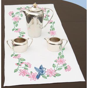 Stamped Table Runner/Scarf 15"X42"-Bird