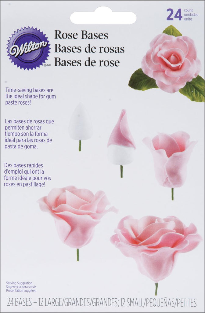 Wilton Gum Paste Rose Bases, 24 count