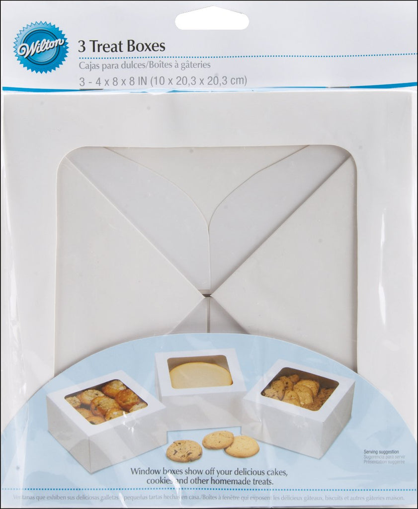 Wilton White Large Treat Boxes, 3 Count