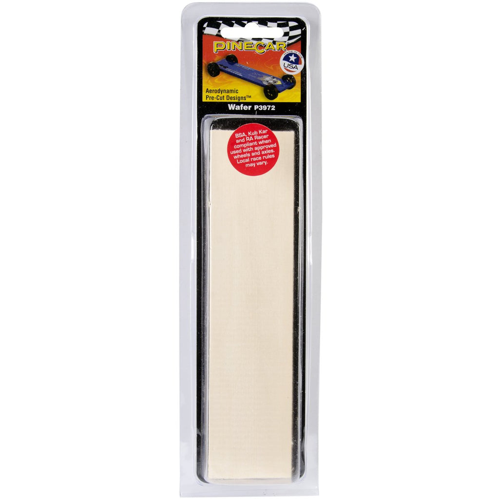 Pine Car Derby Pre-Cut Car-Aerodynamic Wafer