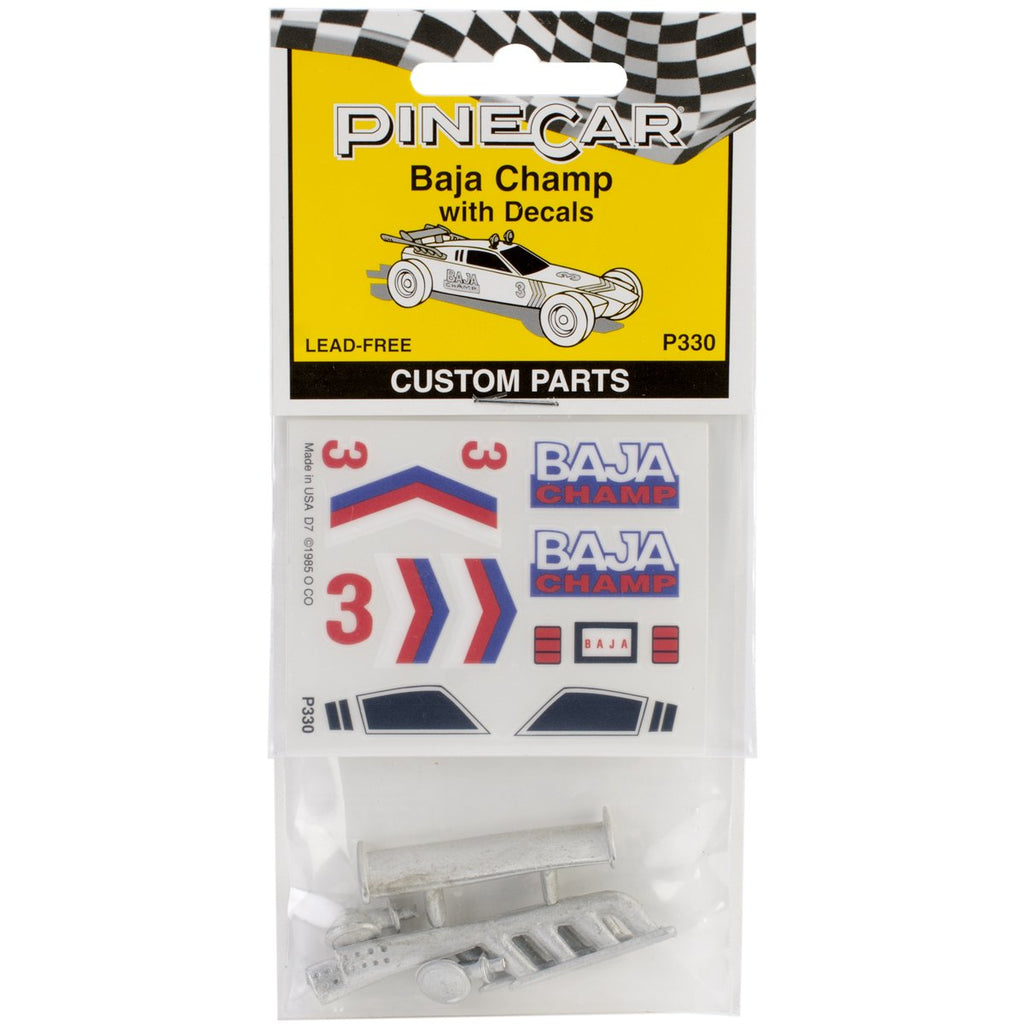 Pine Car Derby Custom Parts-Baja Champ