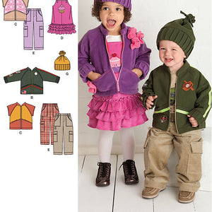 Simplicity Sewing Pattern 2292 Toddlers' Sportswear, A (1/2-1-2-3-4)