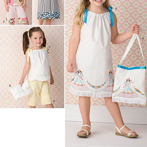 Simplicity Sewing Pattern 2391 Child's vintage Pillow Case Fashion, A (3-4-5-6-7-8)