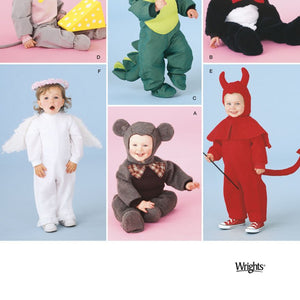 Simplicity Sewing Pattern 2506 Toddler Costumes, A (1/2-1-2-3-4)