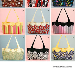 Simplicity Handbags in 9 Styles Sewing Pattern by Faith Van Zanten 2676, One Size