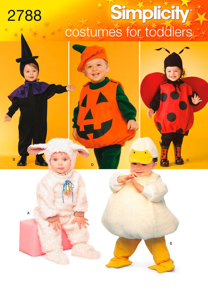 Simplicity Sewing Pattern 2788 Toddler Costumes, A (1/2-1-2-3-4)