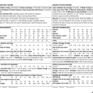 Simplicity Sewing Pattern 2817 Child and Girl Costumes, K5 (7-8-10-12-14)