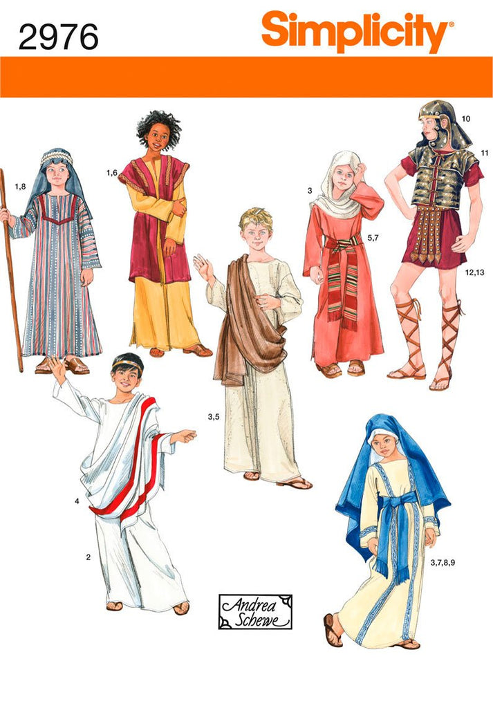 Simplicity Sewing Pattern 2976 Boy and Girl Costumes, A (XS-S-M-L)