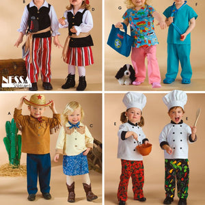 Simplicity Sewing Pattern 3650 Toddler Costumes, A (1/2-1-2-3-4)