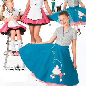 Simplicity Sewing Pattern 3836 Child and Girl Costumes, K5 (7-8-10-12-14)