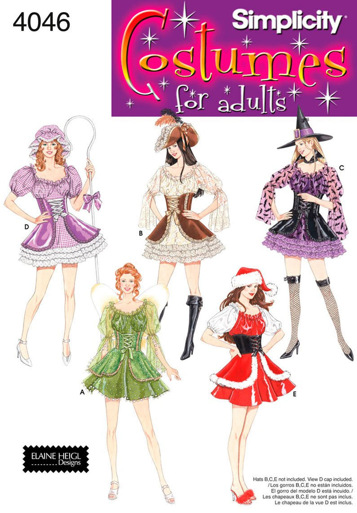 Simplicity Sewing Pattern 4046 Misses Costumes, RR (14-16-18-20)